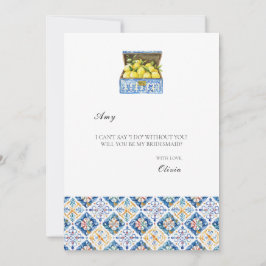 Tarjeta de propuesta para limoneros mediterráneos