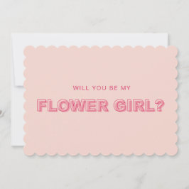 Tarjeta de propuesta para niña de las flores con b