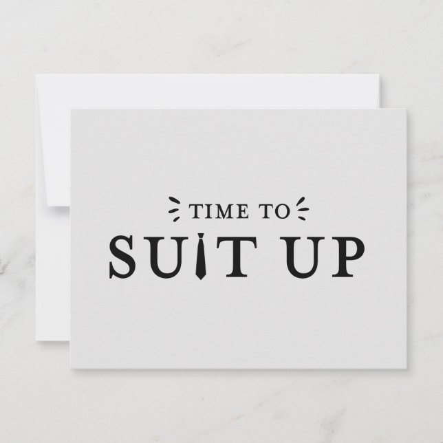 Tarjeta de propuesta para partido de novias Grooms (Anverso)