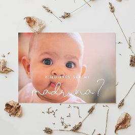 Tarjeta de propuesta para Quieres ser mi madrina G