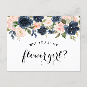 tarjeta de propuesta "¿Quieres ser mi dama de flor