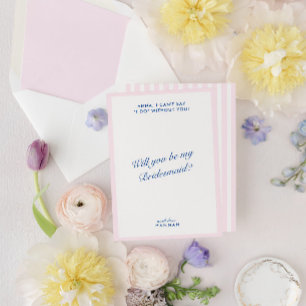 Tarjeta de propuesta retro-moderna de la dama de h