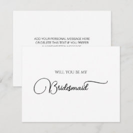 Tarjeta de propuesta sencilla y elegante para la d