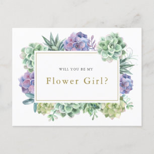 tarjeta de propuesta "¿Serás mi dama de flores?"