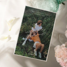 Tarjeta de propuesta simple de foto Minimalista pa