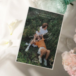 Tarjeta de propuesta simple de foto Minimalista pa