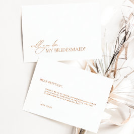 Tarjeta de propuesta simple y elegante para la dam