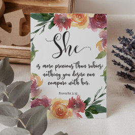 Tarjeta de proverbios bíblicos