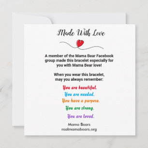 Tarjeta de proyecto de brazalete