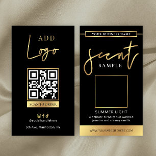 Tarjeta de prueba de aroma de vela Perfume Muestra