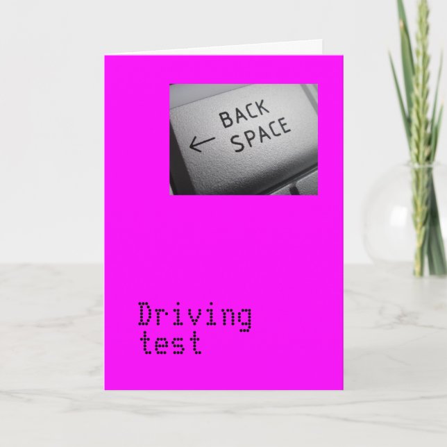 Tarjeta de prueba de conducción (Anverso)