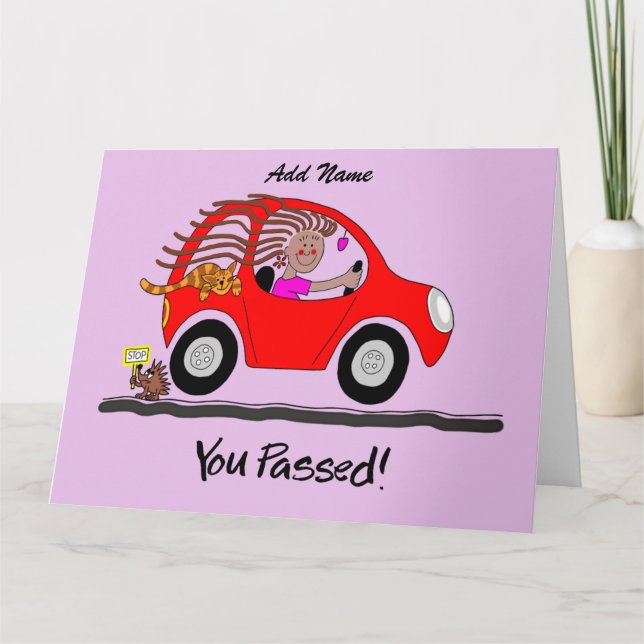 Tarjeta de prueba de conducción aprobada por la mu (Anverso)