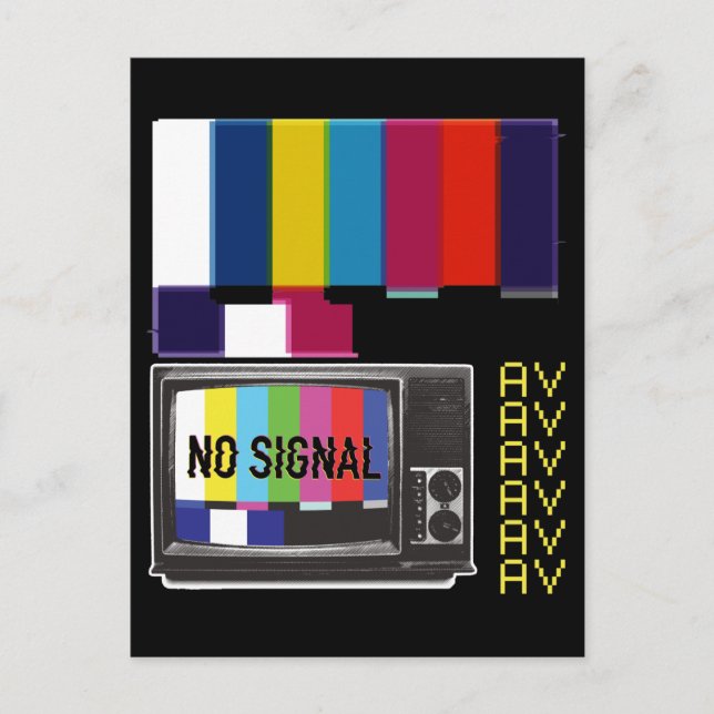 Tarjeta de prueba de televisión sin señal Vaporwav (Anverso)