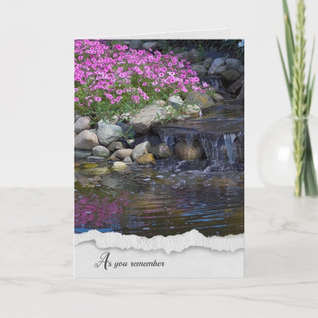 Tarjeta de prueba Rock Garden Waterfall (Anverso)