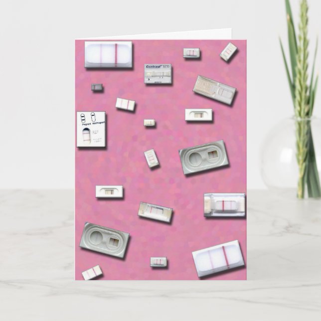 Tarjeta de pruebas de embarazo en el hogar (Anverso)