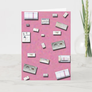 Tarjeta de pruebas de embarazo en el hogar