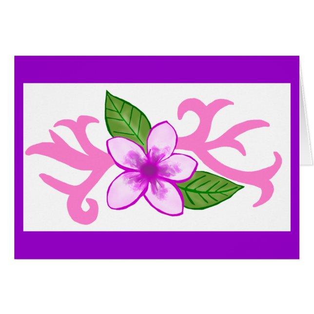 Tarjeta de Pua Plumaria (Anverso (Horizontal))