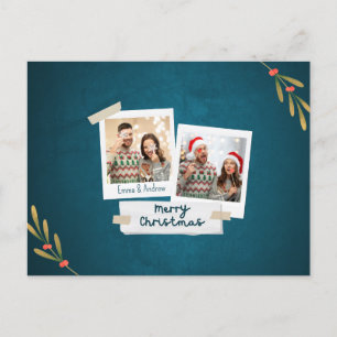 Tarjeta de publicación de fotos de navidades con s