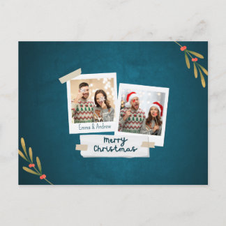 Tarjeta de publicación de fotos de navidades con s