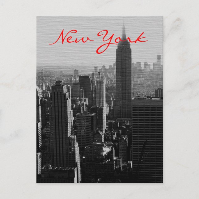 Tarjeta de publicación de guión de NYC con efecto  (Anverso)
