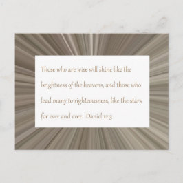 Tarjeta de publicación de guiones Daniel 12:3