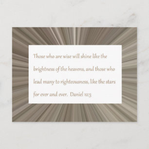 Tarjeta de publicación de guiones Daniel 12:3