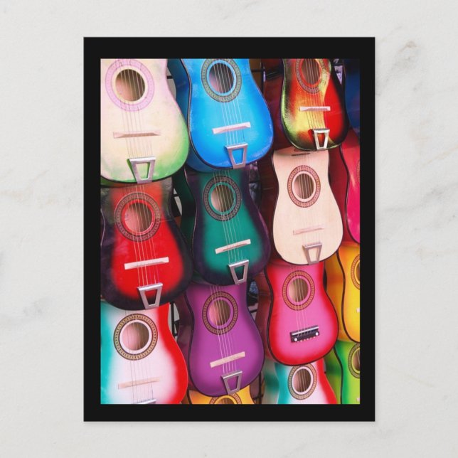 Tarjeta de publicación de música de guitarra (Anverso)