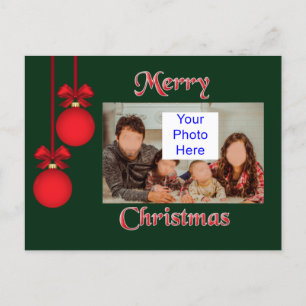 Tarjeta de publicación de Navidades de fotografía