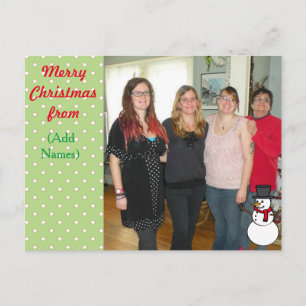 Tarjeta de publicación de Navidades editable con S