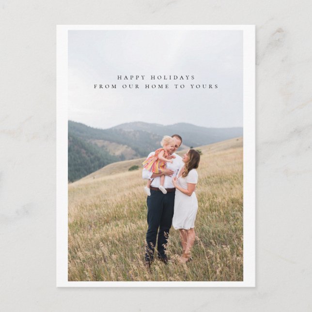 Tarjeta de publicación fotográfica minimalista (Anverso)