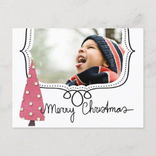 Tarjeta de publicación fotográfica para navidades