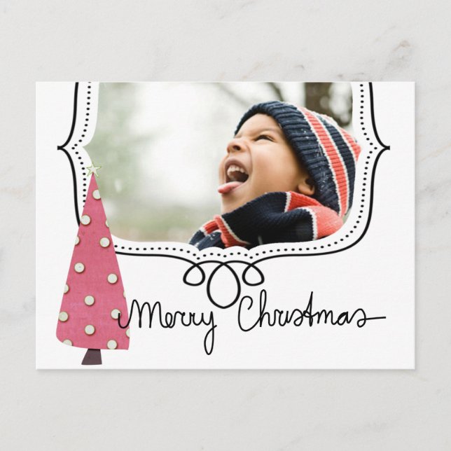 Tarjeta de publicación fotográfica para navidades (Anverso)