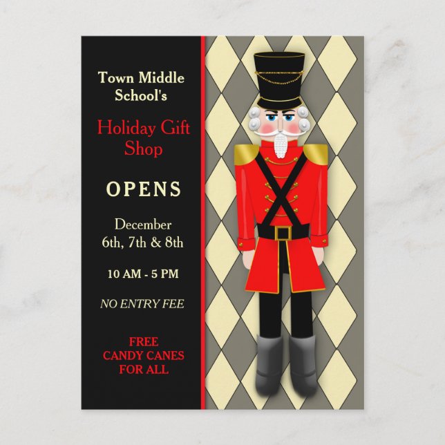 Tarjeta de publicación, Navidades Nutcracker, Cual (Anverso)