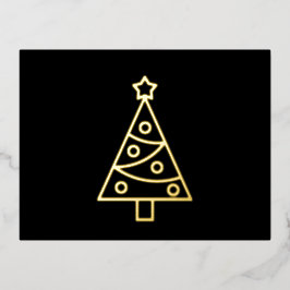 Tarjeta de publicación navideña de Relieve metaliz