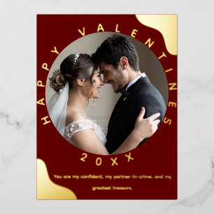 Tarjeta de publicación San Valentín, simple Reliev