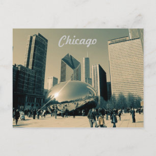 Tarjeta de publicación turística de Chicago