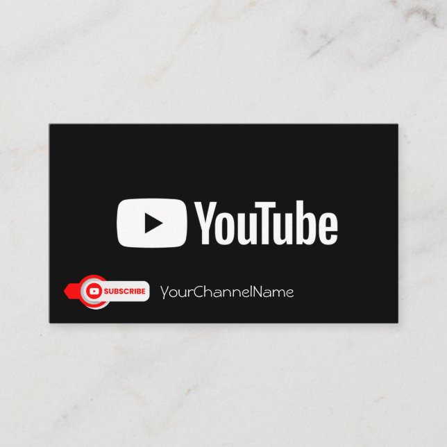 Tarjeta de publicidad de canal (Anverso)