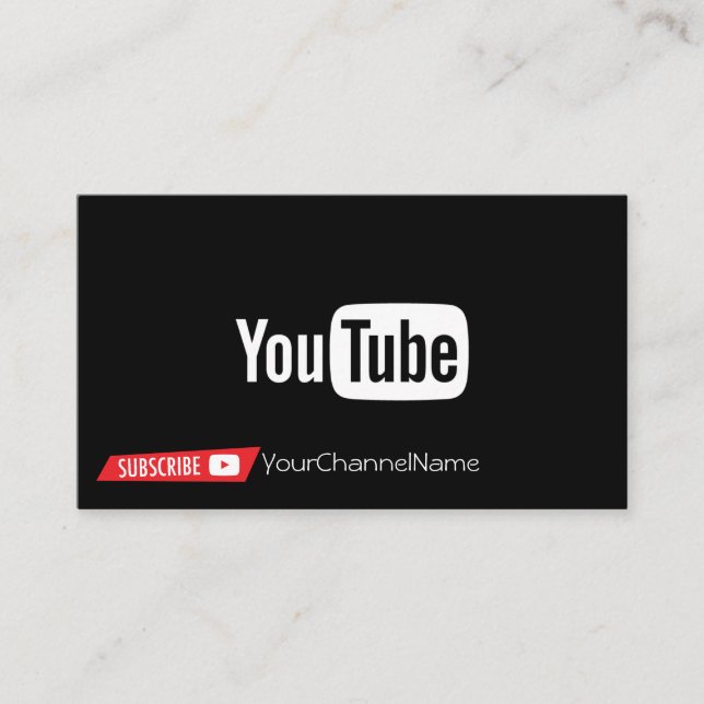 Tarjeta de publicidad de canal (Anverso)