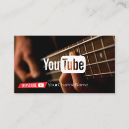 Tarjeta de publicidad de canal de música