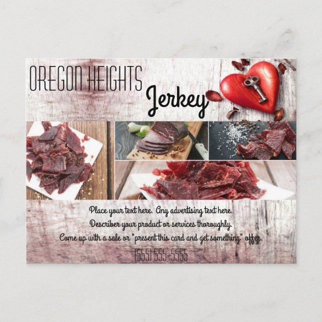 Tarjeta de publicidad de negocio Country Wood Key  (Anverso)