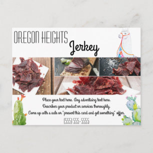 Tarjeta de publicidad de negocios Boho Llama Cac b