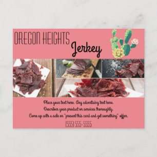 Tarjeta de publicidad de negocios Cactus Bohemian