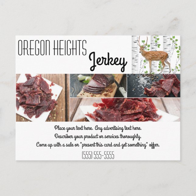 Tarjeta de publicidad de negocios Deer Doe Buck Wo (Anverso)