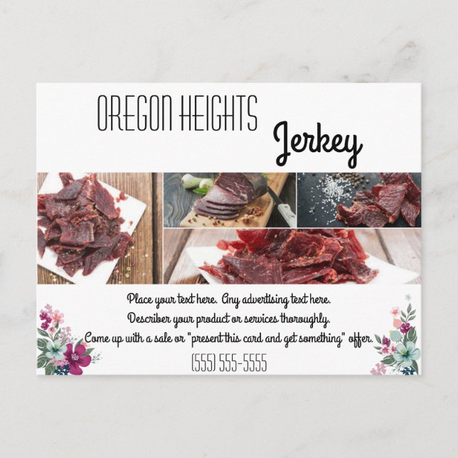 Tarjeta de publicidad de negocios Flores tropicale (Anverso)