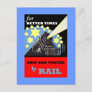 TARJETA DE PUBLICIDAD DE VINTAGE RAILROAD RAIL TRA