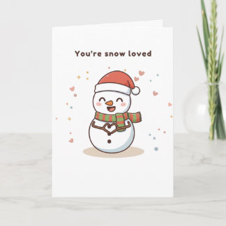 Tarjeta de Puchi Dōshi de nieve amada
