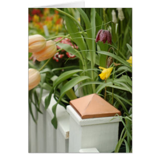 Tarjeta de puerta de flores