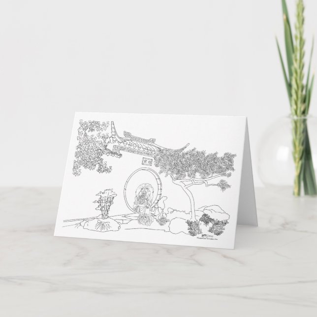 Tarjeta de Puerta de la Luna Pekinesa (Anverso)