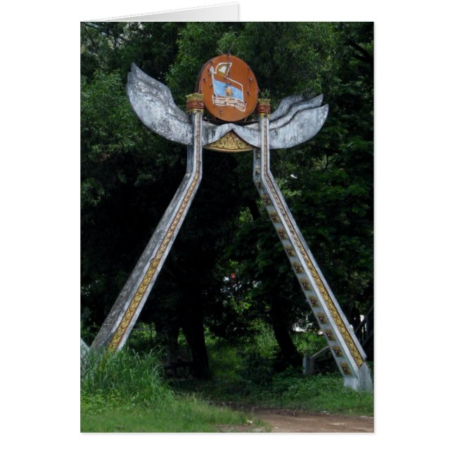 Tarjeta de puerta de Laotian (Frente)