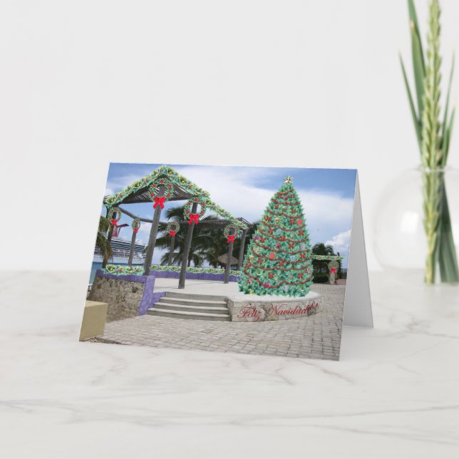 Tarjeta De Puerto Para navidades (Anverso)